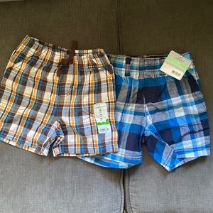 Boys 18 month plaid shorts